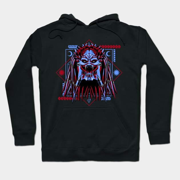 predator cartoon Hoodie by SHINIGAMII